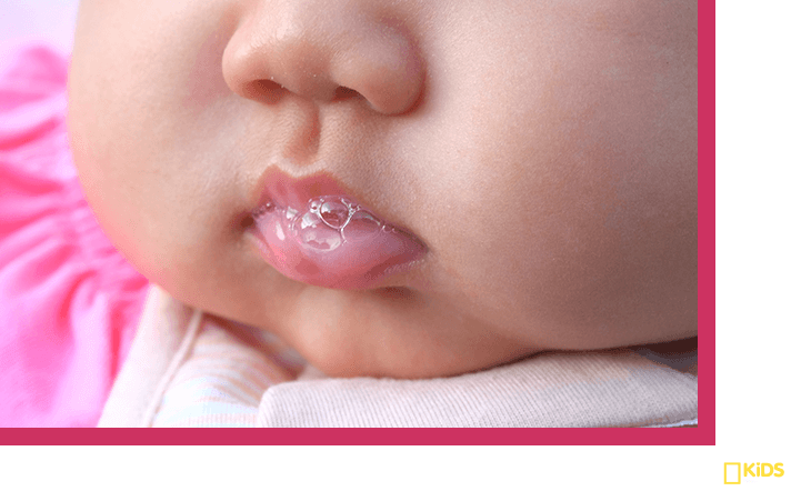 Foaming At Mouth Of The Baby After Breastfeeding Kidschildren